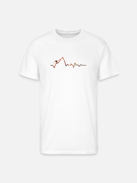 Mountain Pulse Sunset - Men's 50/50 T-Shirt - white