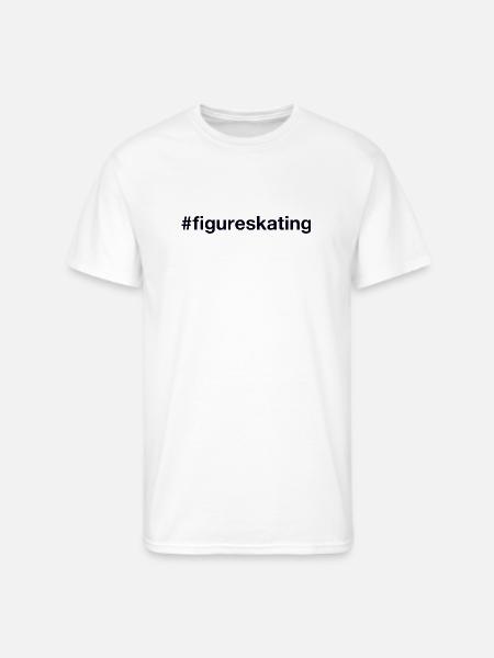 Figure Skating - Men's 50/50 T-Shirt - white