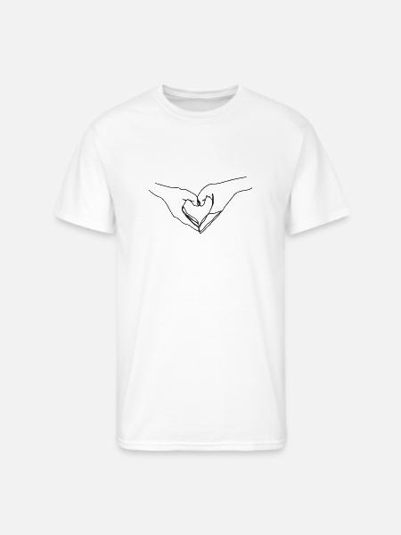 hand love - Men's 50/50 T-Shirt - white