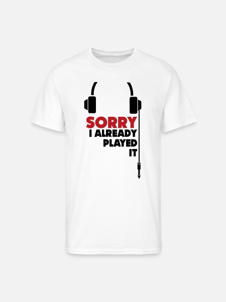 sorry_i_already_played_it_3 - Men's 50/50 T-Shirt - white