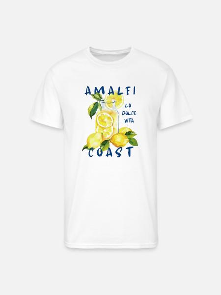 Amalfi Coast Italy - la Dolce Vita - Men's 50/50 T-Shirt - white