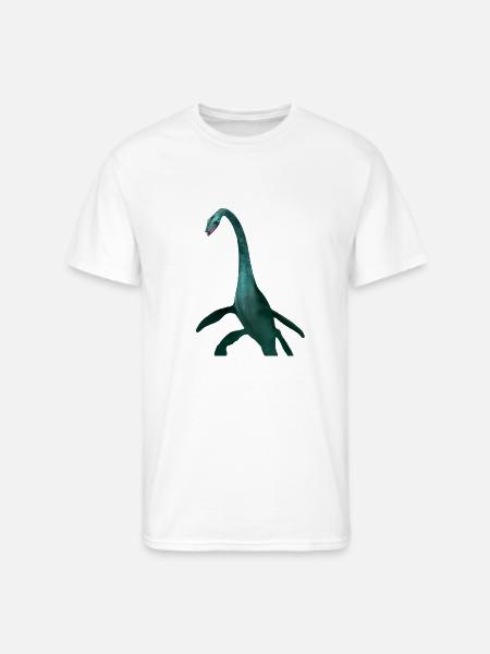 Emerald Long Neck Dino Tee - Men's 50/50 T-Shirt - white