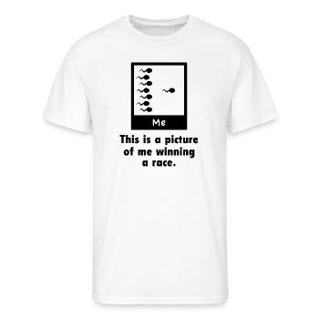 This Is A Very Old Picture Of Me - Men's 50/50 T-Shirt - white - Front - Jackson (183cm)