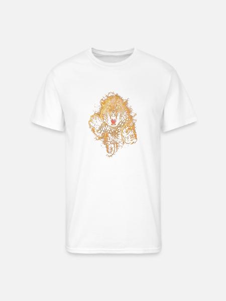 Blazing Jaguar Roar - Men's 50/50 T-Shirt - white