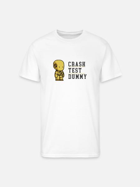 Crash Test Dummy Baby Yellow Safety Testman - Men's 50/50 T-Shirt - white