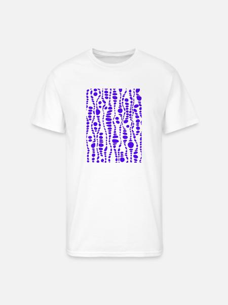 Cobalt Bubbles - Men's 50/50 T-Shirt - white