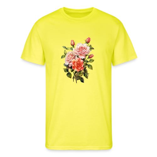 Pink Roses - Men's 50/50 T-Shirt