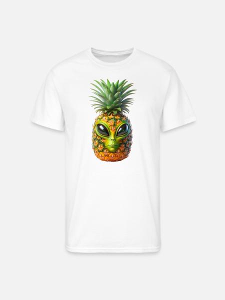 Alien Pineapple - Men's 50/50 T-Shirt - white