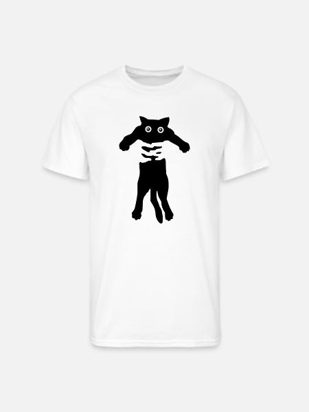 Flow cat - Men's 50/50 T-Shirt - white