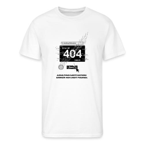 Adulting Motivation: Error 404 T-Shirt - Men's 50/50 T-Shirt