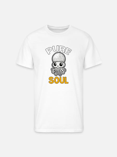 PURE SOUL TSHIRT SHIRT - Men's 50/50 T-Shirt - white