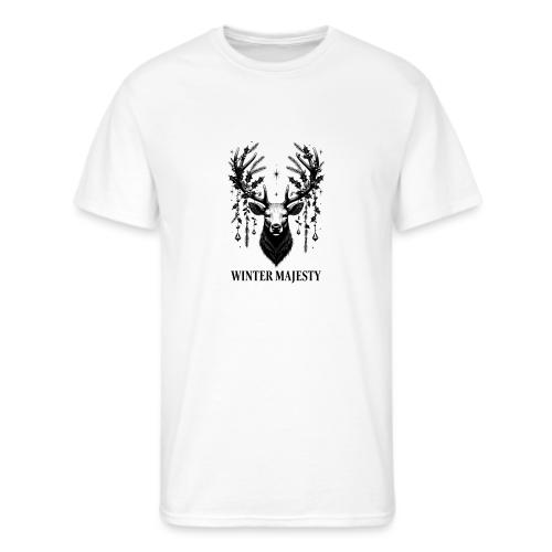 Majestic Reindeer T-Shirt, Poster, & Mug - Men's 50/50 T-Shirt