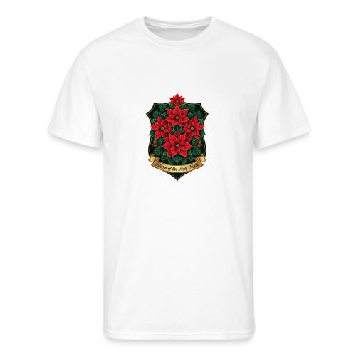 Poinsettia Crest T-Shirt - Men's 50/50 T-Shirt