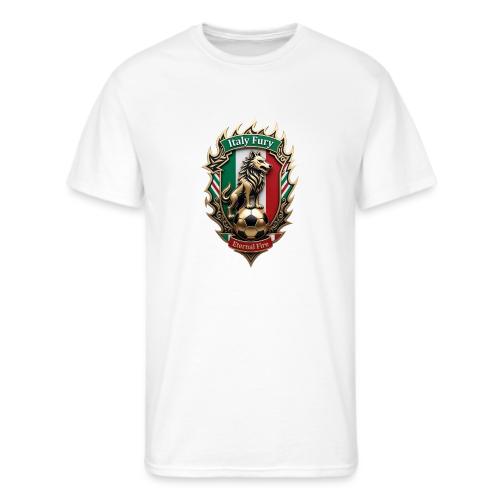 Italy Wolf Fury T-Shirt, Italian Flag Pride Gift - Men's 50/50 T-Shirt