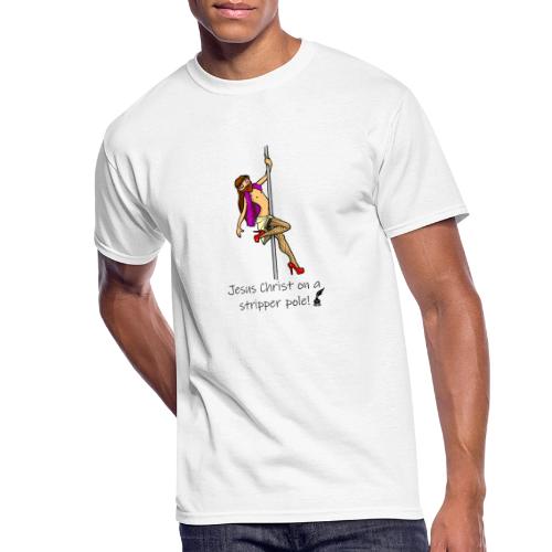 Jesus Christ on a Stripper Pole! - Men's 50/50 T-Shirt
