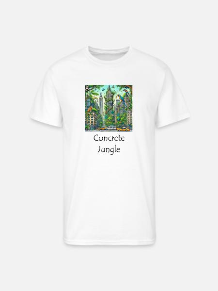 Concrete Jungle - Men's 50/50 T-Shirt - white
