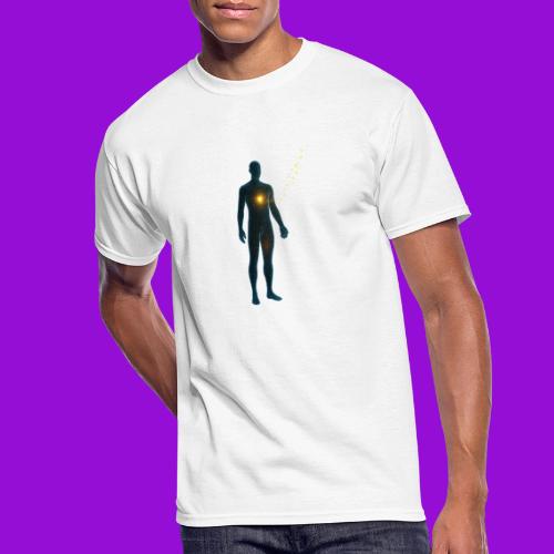 Glowing Chest Personl - Men's 50/50 T-Shirt