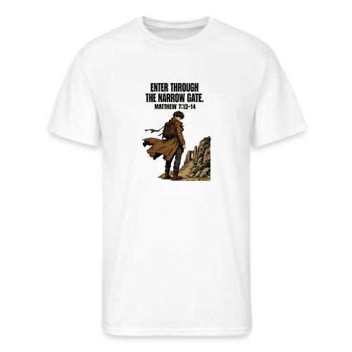 Enter Through the Narrow Gate | Matthew 7:13-14 - Men's 50/50 T-Shirt