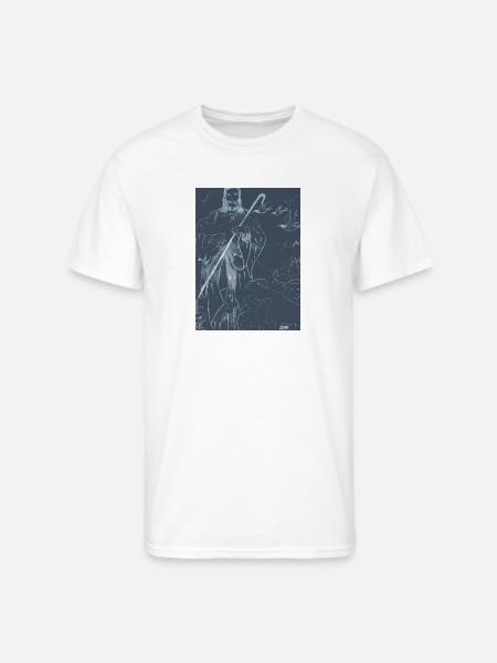 Good Shepherd - Blue Image - Men's 50/50 T-Shirt - white