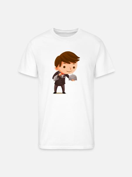 Kids Waiter - Men's 50/50 T-Shirt - white