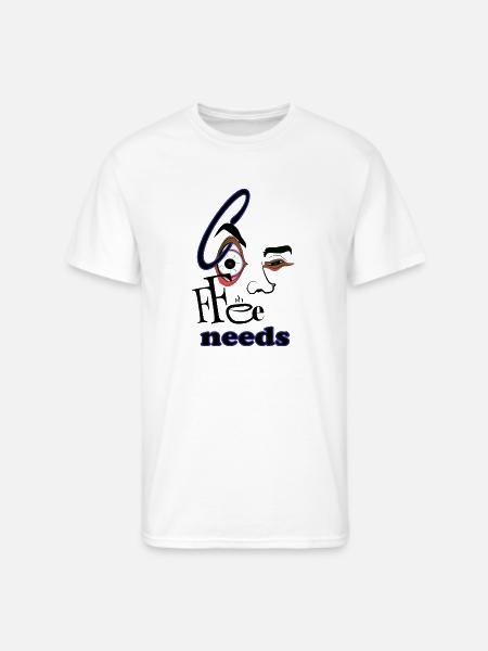 Coffee Needs Open Eyes - Men's 50/50 T-Shirt - white