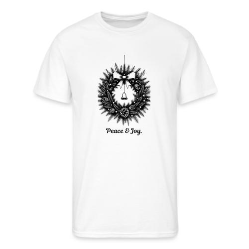 Peace & Joy T-Shirt | Minimalist Elegant Christmas - Men's 50/50 T-Shirt