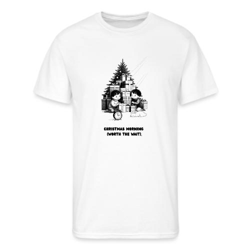 Christmas Morning T-Shirt | Minimalist Kids Gifts - Men's 50/50 T-Shirt