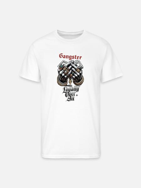 Loyalty Over All Gangster Hands - Men's 50/50 T-Shirt - white
