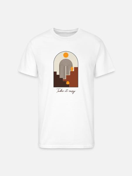 Take It Easy - Men's 50/50 T-Shirt - white