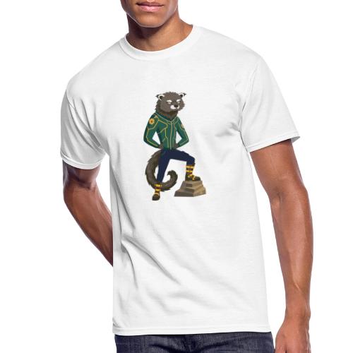 Raccoon Ranger in Neon Armor - Men's 50/50 T-Shirt