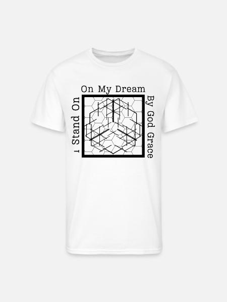 On My Dream Fractal Web - Men's 50/50 T-Shirt - white