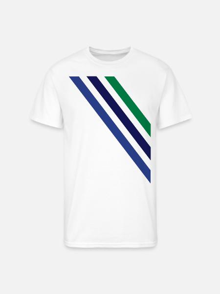 diagonal - Men's 50/50 T-Shirt - white