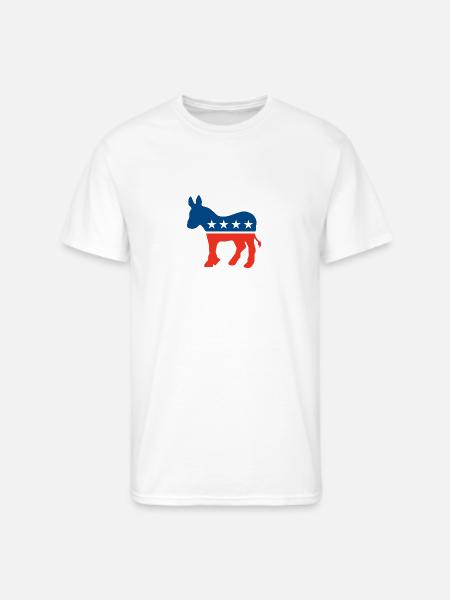 Democrat Logo - Men's 50/50 T-Shirt - white