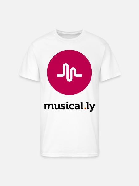Musical.ly Logo - Men's 50/50 T-Shirt - white