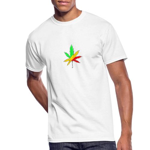 Rasta leaf - Men's 50/50 T-Shirt