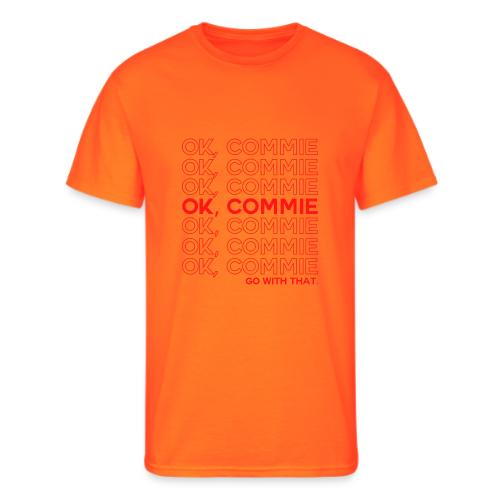 OK, COMMIE (Red Lettering) - Men's 50/50 T-Shirt