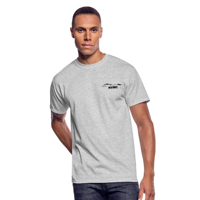 Circle logo t-shirt on silver/gray