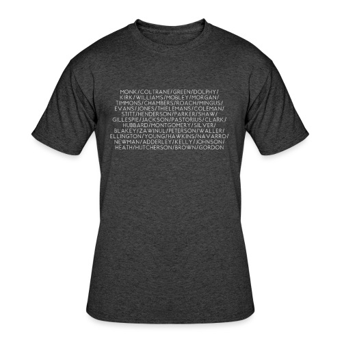 Jazz Greats 1 TShirt (White Lettering) - Men's 50/50 T-Shirt