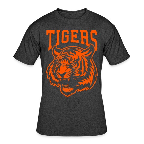 Custom Tigers Team Mascot Shirts for Sports Fans - Men's 50/50 T-Shirt