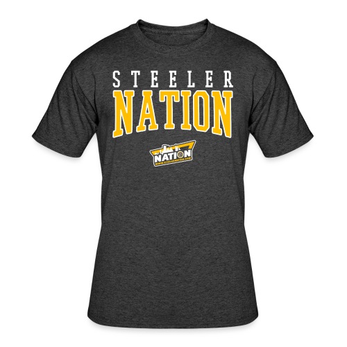 SteelerNation.com - Retro Block - Men's 50/50 T-Shirt