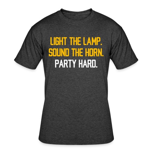 Light the Lamp. Sound the Horn. Party Hard. - Men's 50/50 T-Shirt