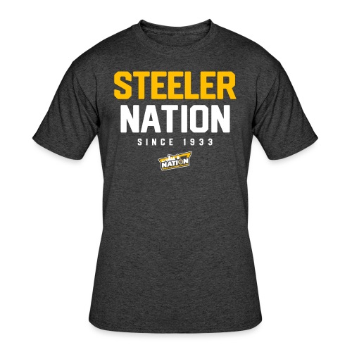 SteelerNation.com - Block - Men's 50/50 T-Shirt
