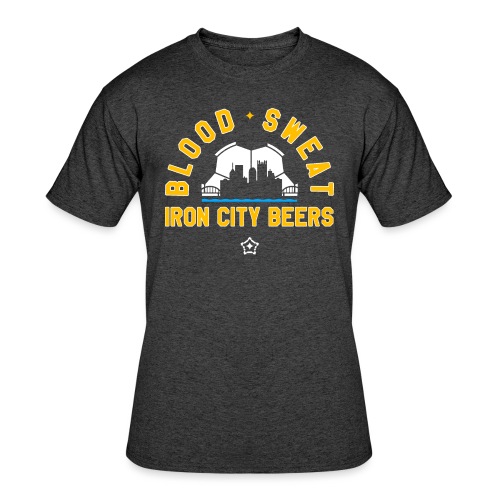 Blood, Sweat and Iron City Beers - Men's 50/50 T-Shirt