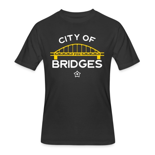 Pittsburgh City Of Bridges - Men's 50/50 T-Shirt