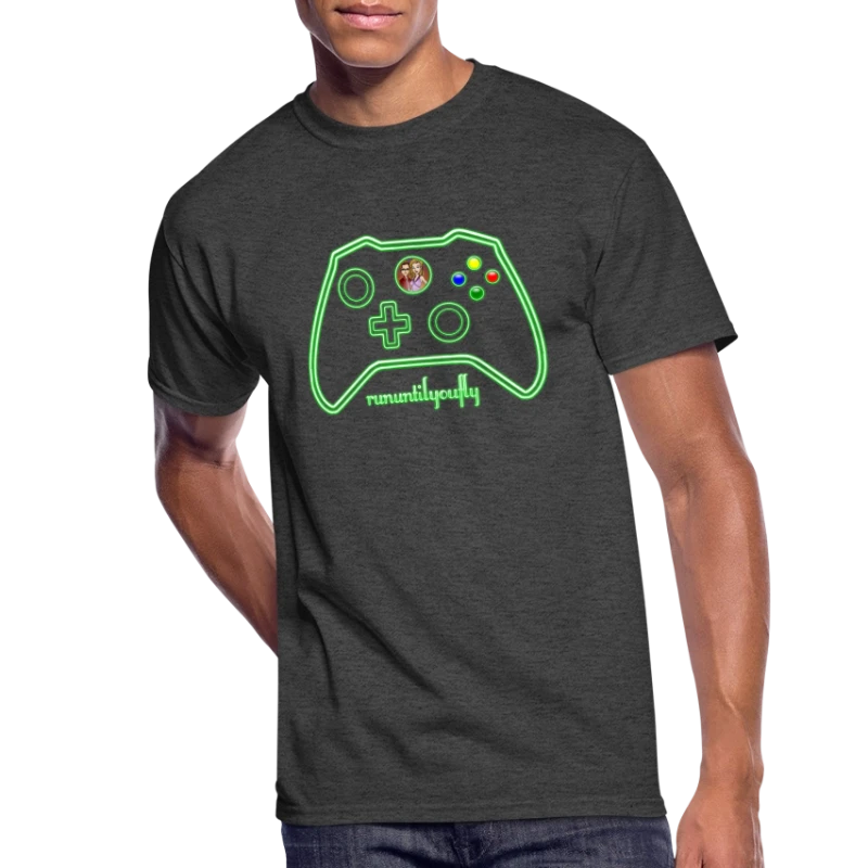 rununtilyoufly green controller - Men's 50/50 T-Shirt