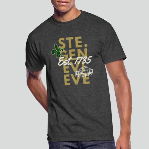 Ste. Genevieve Gold/Green - Men's 50/50 T-Shirt