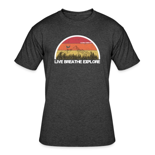 Explore Mountain Design - Men's 50/50 T-Shirt