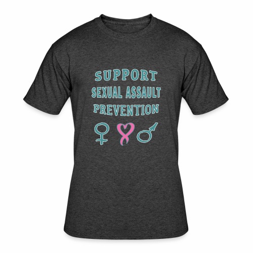 Support Sexual Assault Prevention Awareness Month. - Men's 50/50 T-Shirt