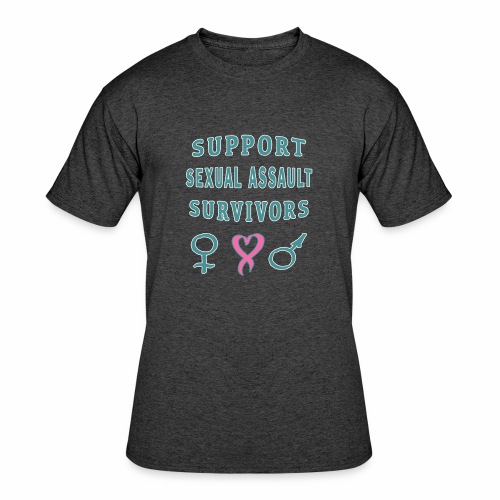 Support Sexual Assault Survivors Awareness Month. - Men's 50/50 T-Shirt