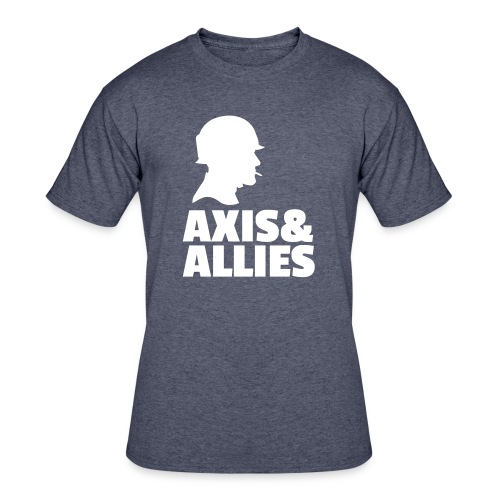 Axis and Allies logo with Soldier - Men's 50/50 T-Shirt